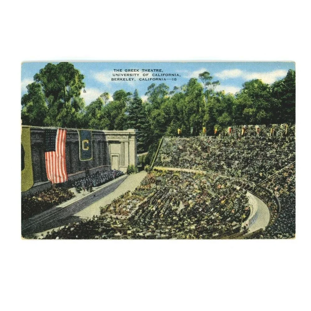 Vintage Postcard‎ Berkley University California College Greek Theatre Posted